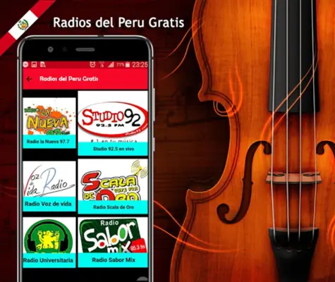 Radios del Peru Free android App screenshot 1